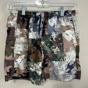 MC2 Saint Barth Gray camouflage Swim Shorts Boys Size 12Y